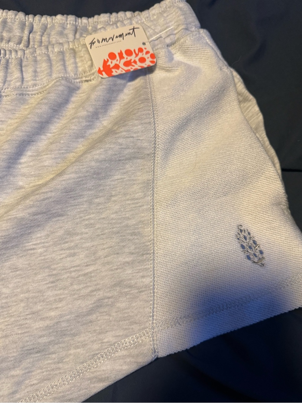 Free People Movement High Press Shorts White Heather - Picture 4 of 4